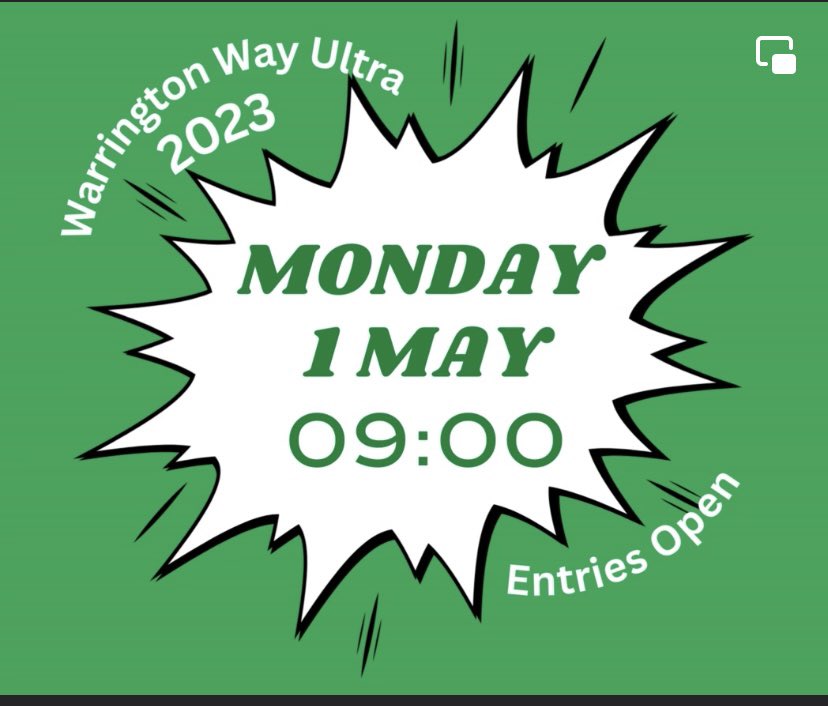 Lymm Runners (@lymmrunners) on Twitter photo Get ready- entries sell out fast and here’s the link lymmrunners.niftyentries.com/Warrington-Way…
<a href="/SpectrumRc/">Spectrum Striders RC</a> <a href="/warrington_rc/">Warrington RC</a> <a href="/knuttytriclub/">Knutsford Tri Club</a> #ultrarunning Get ready- entries sell out fast and here’s the link lymmrunners.niftyentries.com/Warrington-Way…
<a href="/SpectrumRc/">Spectrum Striders RC</a> <a href="/warrington_rc/">Warrington RC</a> <a href="/knuttytriclub/">Knutsford Tri Club</a> #ultrarunning