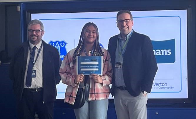 AlsopHighSch's tweet photo. Congratulations to Renea and Rene . These Year 12 students competed a challenging and competitive process to be awarded an internship with Weightmans, a leading UK law firm. Thank you to Everton in the Community for facilitating the process. @Weightmans https://t.co/0gbh3lVyO9