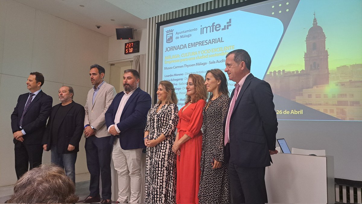 pepegome's tweet photo. Hoy asistimos a la Jornada Empresarial 'Málaga: cultura y ocio excelente' organizada por @malagaimfe en el auditorio del museo @thyssenmalaga 
#ArrabalEmprende https://t.co/wBxgUB6VAl
