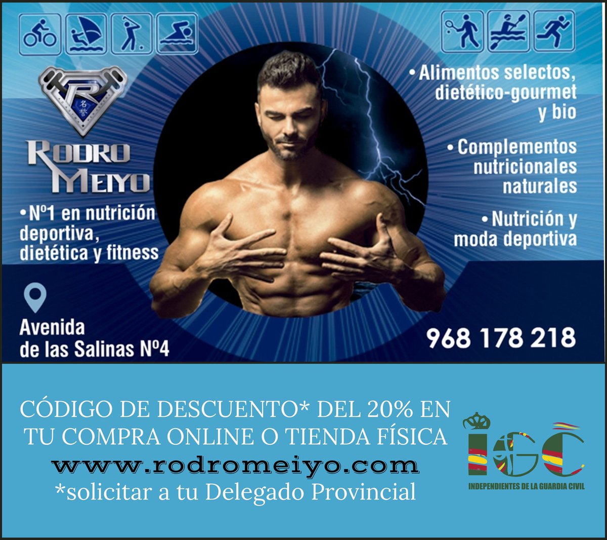 IGCFormacionyAS's tweet photo. Aquí tenemos una buena oferta para los socios de IGC que les guste la vida sana y el deporte.
#IGC #TuEresIGC https://t.co/lfFZWLoBBO