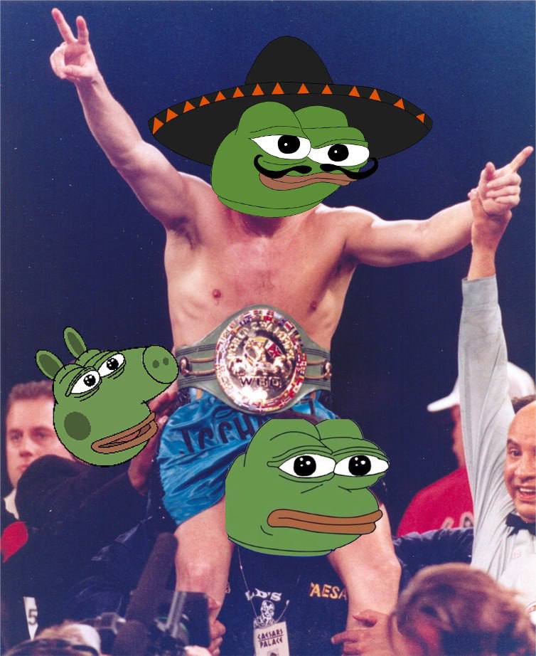 ElPepeOG's tweet photo. @JakeGagain How Memes battle will end :
#ELPEPE #pepe #Elon #Bitcoin📷📷 #memecoin #memetoken #ETH #moonshot #WOJAK https://t.co/896Vqprsrz
