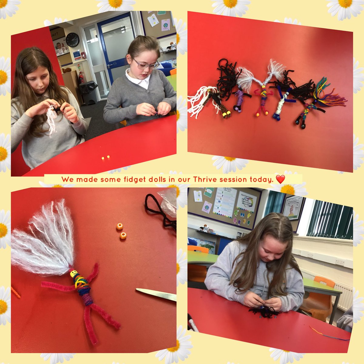 Y5RDPS's tweet photo. Time to @ThriveApproach in the Power Station. ππ
We made some fidget worry dolls today! #Wellbeing #itsgoodtotalk #thriveapproach #emotionalliteracymatters https://t.co/a8lVN4pNpc