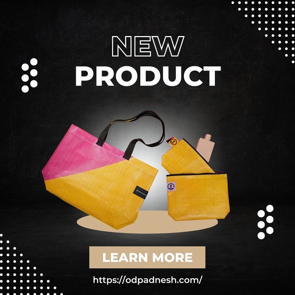 27_Names's tweet photo. How amazing is this #sustainabledesign project by our partner @creativeprogroup ? They've created unique, eye-catching, and practical products by repurposing old event banners🤩 Take a look at some of the first designs, and then read more about the project here: … https://t.co/dx00Xz0KTl