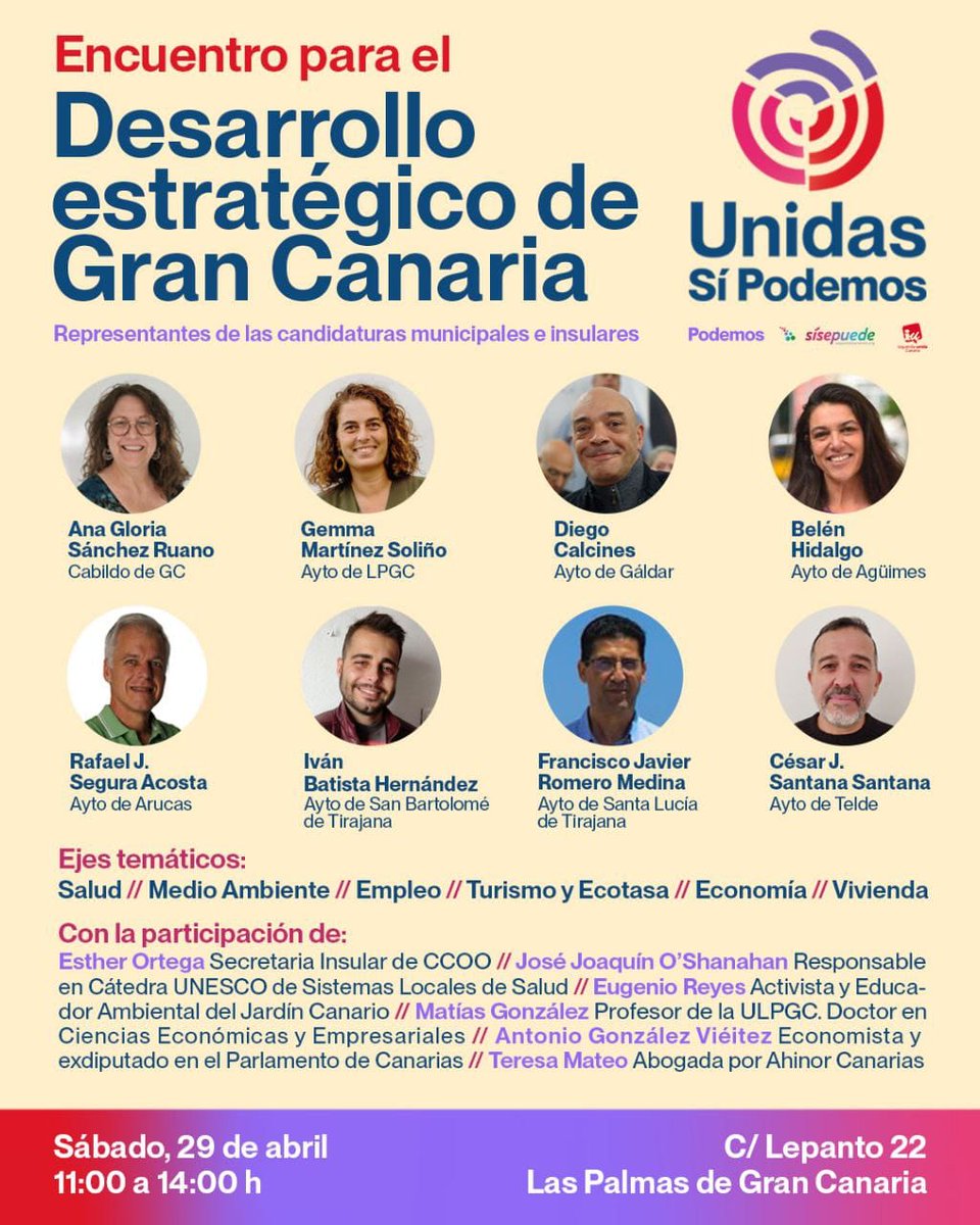 dicalpe2012's tweet photo. Seguinos haciendo programa de forma participativa. Tras reunirnos con asociaciones, colectivos y recoger las sugerencias de muchas personas residentes en nuestra  localidad, el próximo sábado nos reunimos con expertos en diversas áreas para construir el mejor programa para Gáldar https://t.co/nNQ2QDjRWT