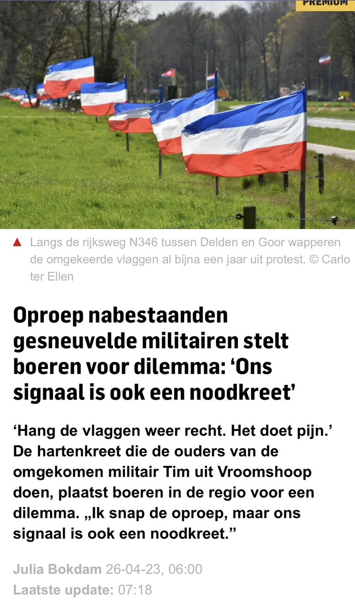 Voor wie nog twijfelde; bij #boeren gaat het alleen en echt alleen om henzelf.