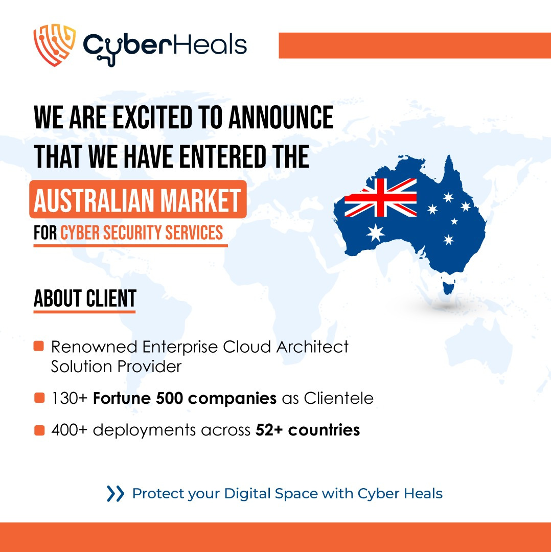 CyberHeals's tweet photo. 🎉𝐄𝐱𝐜𝐢𝐭𝐢𝐧𝐠 𝐧𝐞𝐰𝐬 𝐟𝐨𝐫 𝐂𝐲𝐛𝐞𝐫 𝐇𝐞𝐚𝐥𝐬!  

We are thrilled to announce that we have received our first order from a leading Australian client in innovative solutions for modern, agile work practices.

Read the full news, click the link https://t.co/LdugkHz1AG https://t.co/qs9w1QCH9K