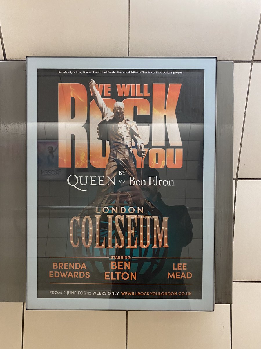 leemeadofficial's tweet photo. Been a few years, but just got off the London underground and seen the new poster for our show with my name. As you can probably see from my smile in the reflection, it’s still a great feeling 😊 Very proud too. @wwrymusical https://t.co/VL1o3wKwgy