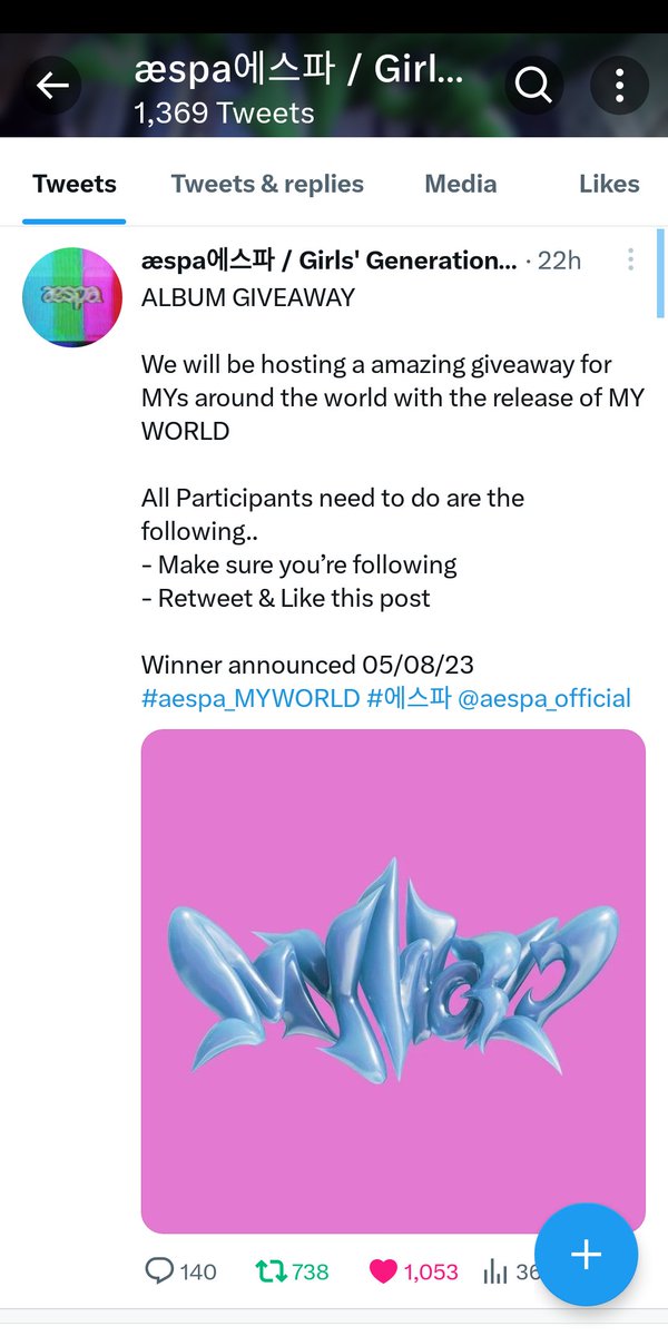 0104jmj's tweet photo. @AESPA_fanbase @aespa_official doneee, thank you very much. Hope I got a lucky to win, Aamiin https://t.co/OREvt5uJPU