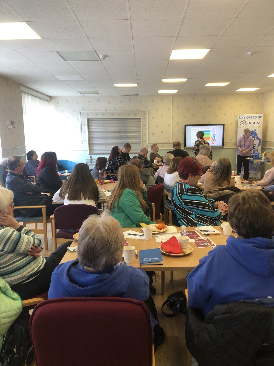 Another busy #communitybreakfast at our @cshscp partners at Ludgate House with focus on #activeliving with Alison and Ann from @ClacksCouncil covering the new Wellbeing Campus and Kelly from Wee County Walkers @clacksCTSI @ForthValleySEN