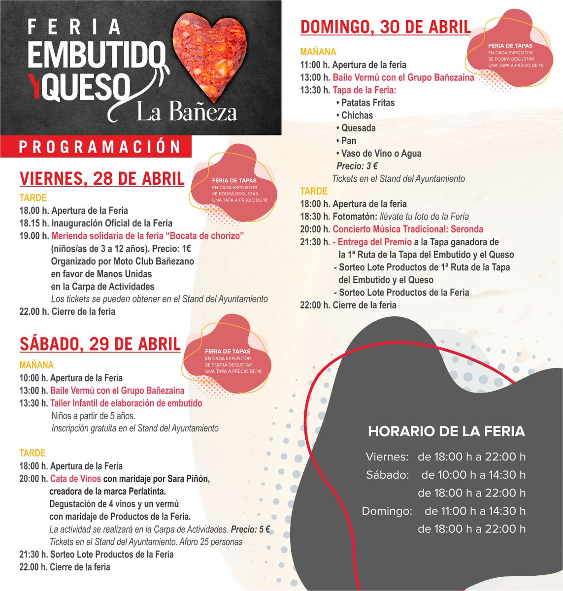 PROGRAMA II FERIA DEL EMBUTIDO Y EL QUESO 2023.
#turisleon #feriadelembutidoyelqueso23 #feriaslabañeza