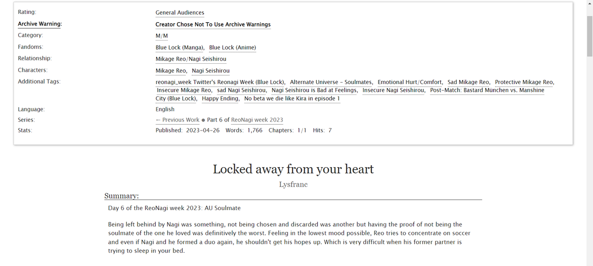 Lysfranc00's tweet photo. #reonagiweek #ReonagiWeek2023 
Day 6: AU Soulmate

I got inspired by the Blue Lock covers for this one and this post. Hope you will enjoy it! 
https://t.co/EUxZnnSl6D

https://t.co/BKaGrmwhPr https://t.co/d2EsS2go9o