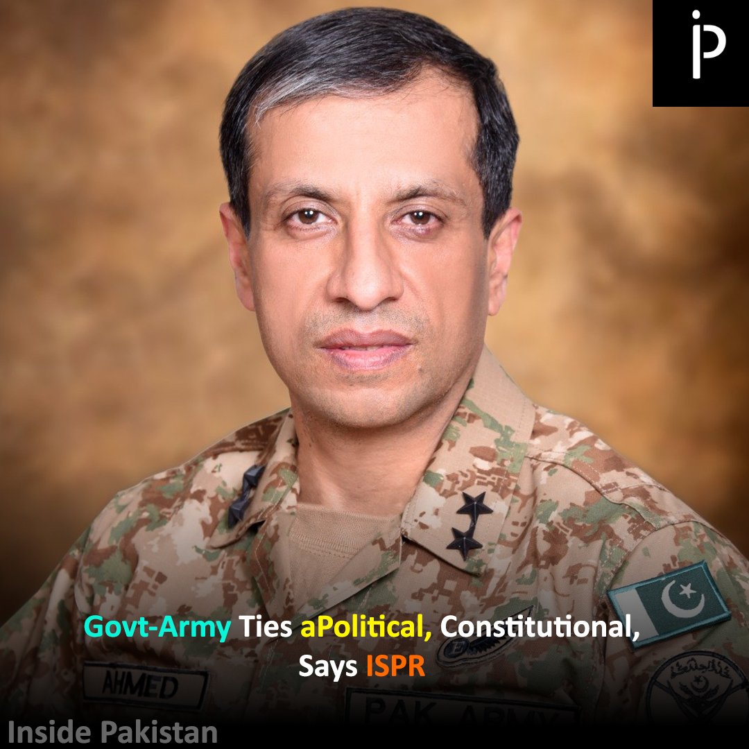 InsidePakistan6's tweet photo. #RAWALPINDI: The #Pakistan #Army Tuesday said the input given by the defence ministry to the #SupremeCourt and #ElectionCommission of Pakistan (#ECP) on the availability of troops for election security was based on ground realities and active and prevailing facts.
#InsidePakistan https://t.co/eHhZi3MCKR