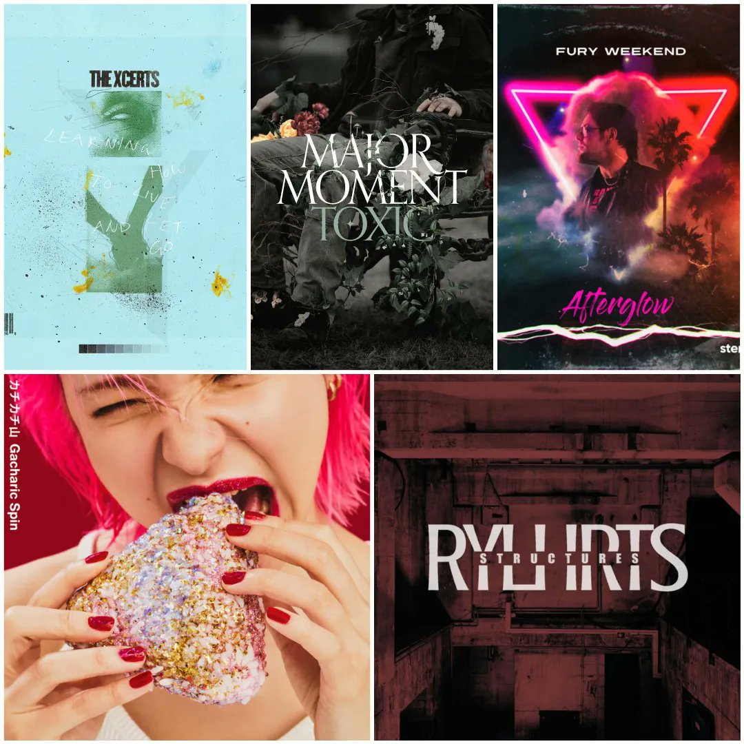 Today's New Releases 

@majormomentband - Toxic
@FuryWeekend - Velvet Rain (ft. #RAVDINA)
@Gachapin_info - カチカチ山
@RoyalHeartsFL - Structures

#majormoment #furyweekend #gacharicspin #royalhearts