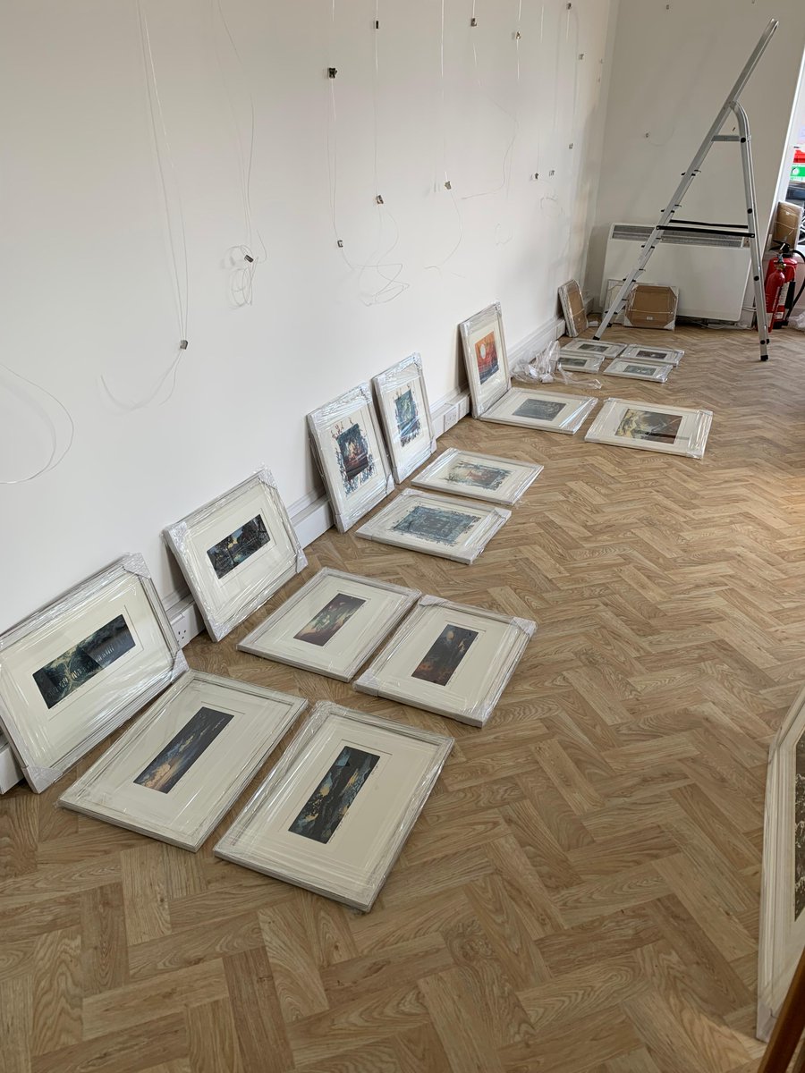 It’s changeover time at the gallery. We’re battling to fit everything in! Our next exhibition features exquisite printed works by BRYAN ANGUS and KITTY WATT. Opening this Saturday from 11am. 

#printmaking #linoprint #etching #scottishart