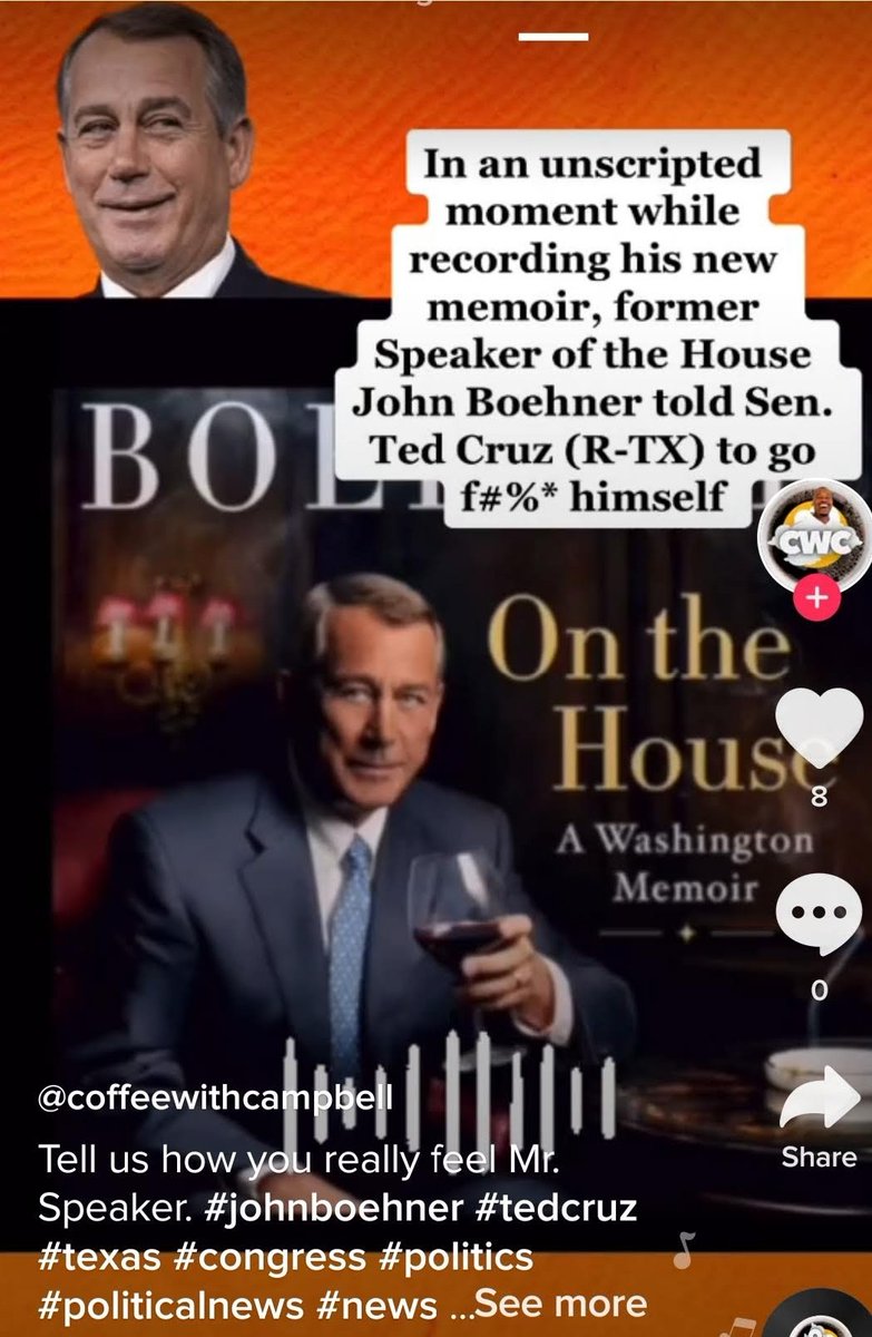 Cavanaugh_X's tweet photo. @tedcruz Read 📚 @SpeakerBoehner Great Book 📖 on what he said about You, live up to what You said about the January 6th Riot that got people Killed defending Democracy, Vote on the 14th Amendment, that way America can be Better #VoteBlueToSaveDemocracy is the way out of the Nightmare https://t.co/1PUCEb43Kz