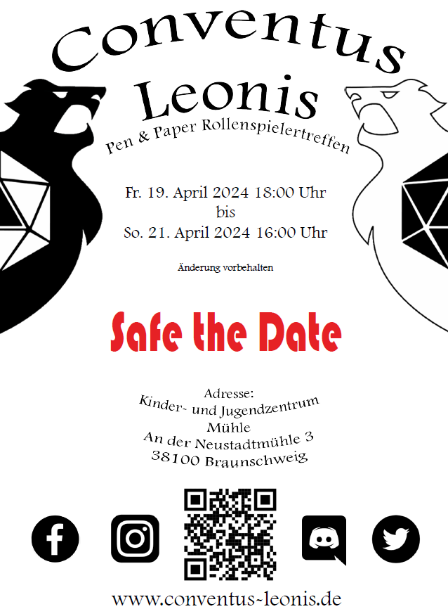 conventusleonis's tweet photo. Liebe Rollenspielfreunde, wir möchten uns bedanken ... Danke für dieses wundervolle Wochenden, voller guter Gespräche und fantastischer Abenteuer.
#conventusleonis #safethedate https://t.co/Jtg5eZIQF9