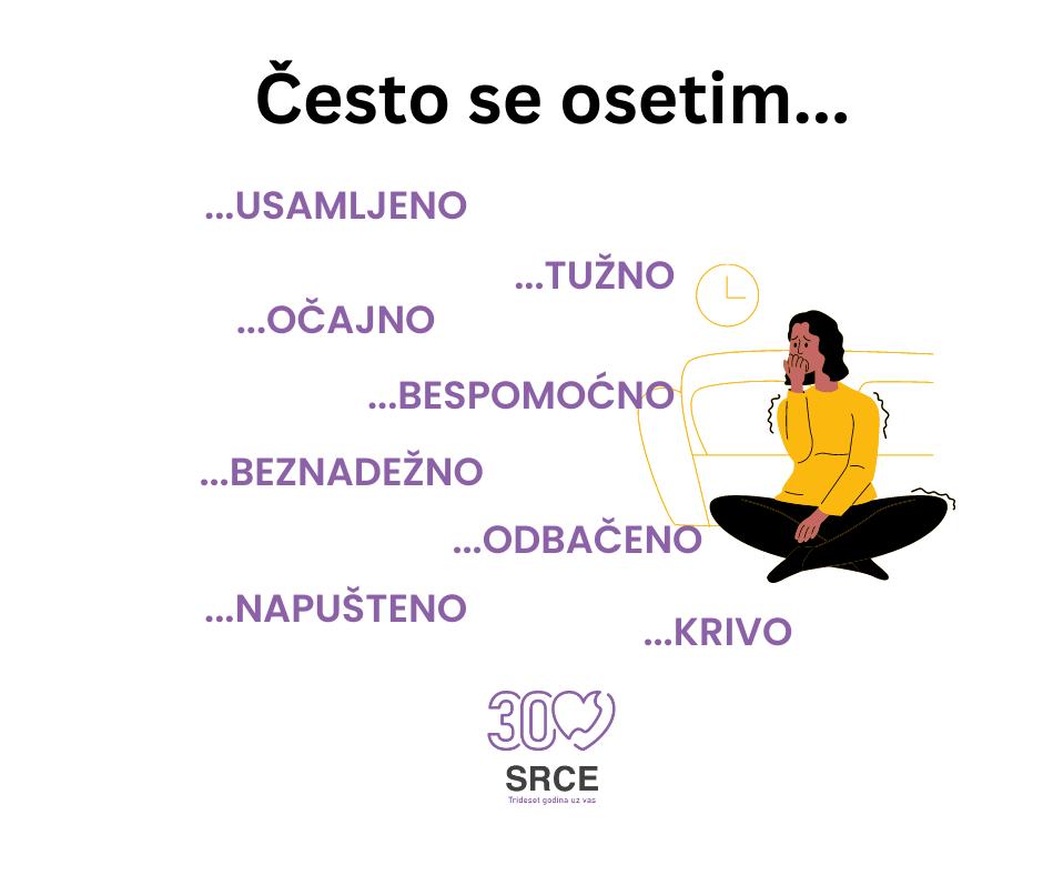 CentarSrce's tweet photo. Teška osećanja poput ovih mogu navesti osobu da izlaz iz njih i olakšanje vide u samoubistvu.
Znaj da smo tu za tebe svakog dana od 14 do 23h i da ćemo ti pružiti podršku i oslonac putem poziva, četa ili mejla.💜
#centarsrce #nisisam #nisisama #prevecijasuicida https://t.co/9wQM7TfmBg
