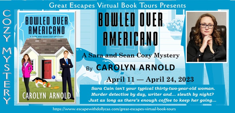 #OnTour with #GreatEscapesBookTours #Review Bowled Over Americano (A Sara and Sean Cozy Mystery Series) by Carolyn Arnold #cozymystery #giveaway @dollycas @Carolyn_Arnold ebookaddicts.net/review-bowled-…