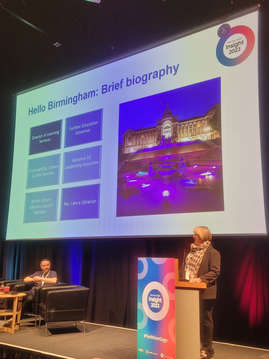 sciwheel's tweet image. We&apos;ve had a fantastic Keynote speech from @BookishEmma on the University of South Wales&apos; mission and strategy and how this ties in to #TechfromSage.

Emma said it&apos;s about thinking about how we can engage with students and remove those barriers.