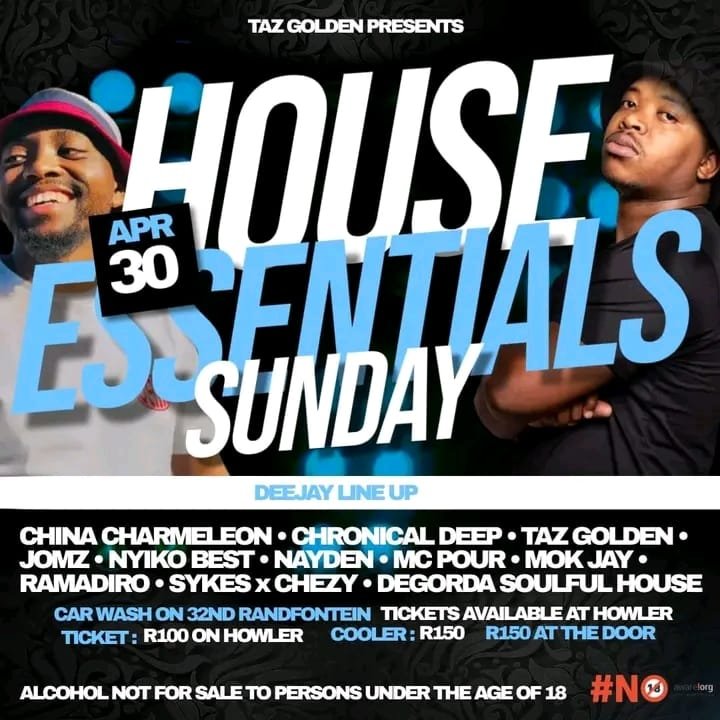 Gorda57068034's tweet photo. This is how our wknd is looking Saturday it's the #SatiesSoulAffairs @Lejava Bar nd Grill
Sunday #HouseEssentials at Car Wash on 32nd Randfontein we are Degorda Soulful House ours is to play good music #deephouse #housemusic #DeepSoulfulHouse @SimplyMissLee @KingsleyMcTladi https://t.co/wAlNbjoGv9