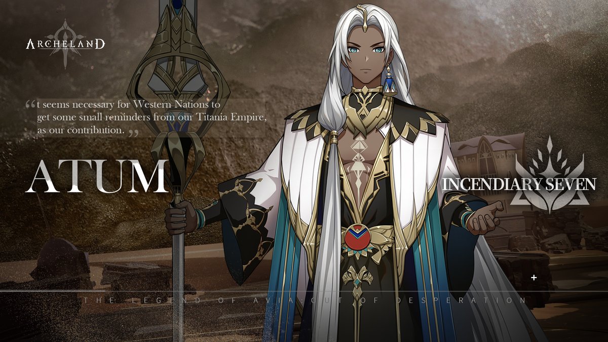 ArchelandGlobal's tweet photo. 𝐀𝐭𝐮𝐦, 𝐏𝐫𝐨𝐥𝐨𝐜𝐮𝐭𝐨𝐫 𝐁𝐞𝐧𝐞𝐚𝐭𝐡 𝐭𝐡𝐞 𝐃𝐨𝐦𝐞
In Archeland, Atum is a Mage with the power to manipulate fire. The powerful flames emanating from his staff possess huge explosive power that can burn anything to ashes!
#archeland https://t.co/hW8ChMyrSP