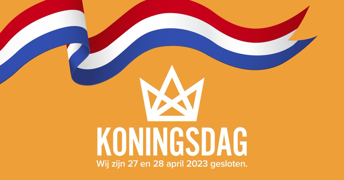 Morgen 27 april en overmorgen 28 april zal Eleqtron gesloten zijn in verband met koningsdag 👑

Vanaf maandag 1 mei zijn wij vanaf 07:30 uur weer telefonisch bereikbaar.

#koningsdag #koning #qneqt #qcharge #stekerbaar #groet #genieten #vrij