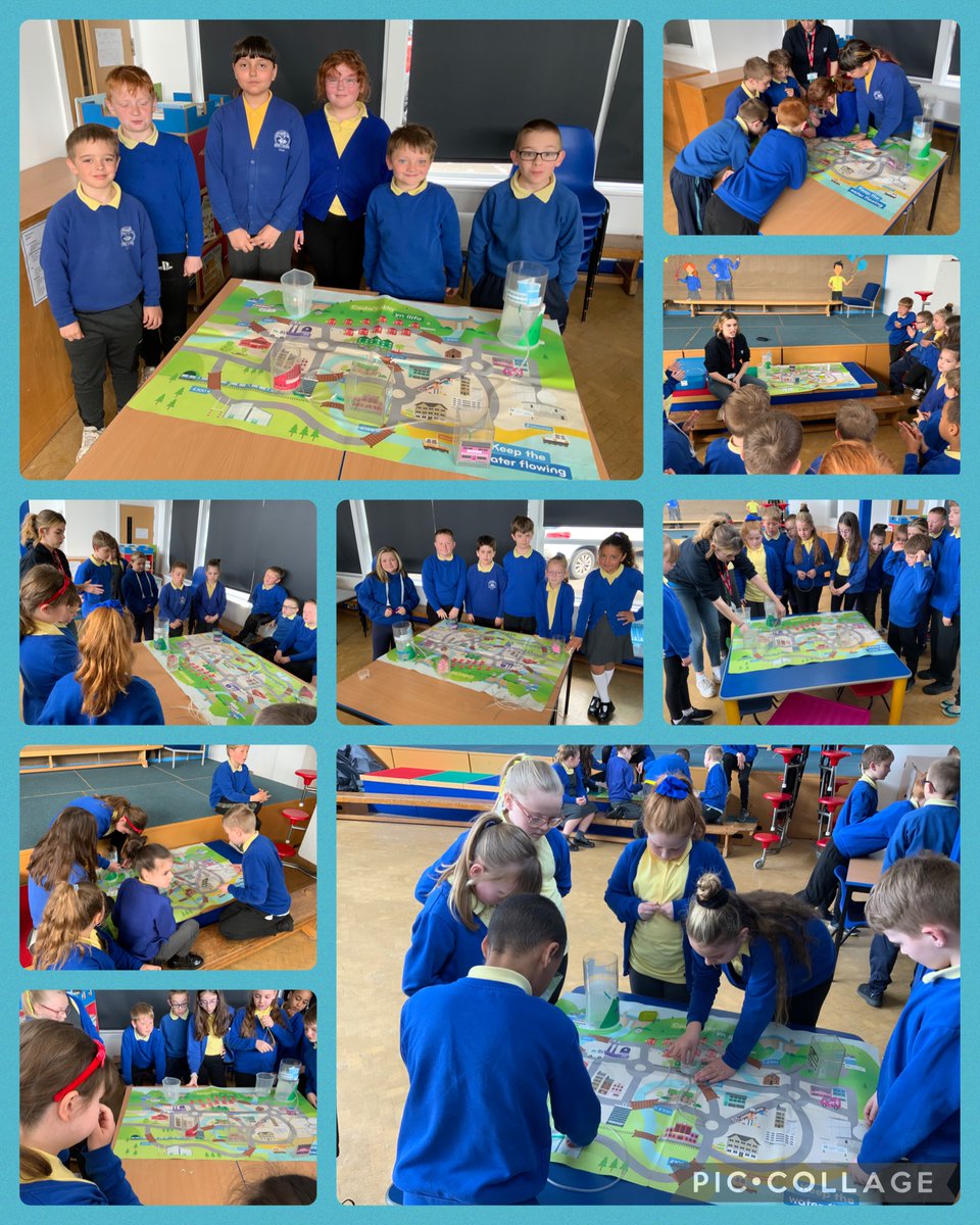 Diolch yn fawr @DwrCymru We had a great time learning about pipe works and working together to connect ! We enjoyed learning about the cost and structures! 💧 @rhosyfedwen