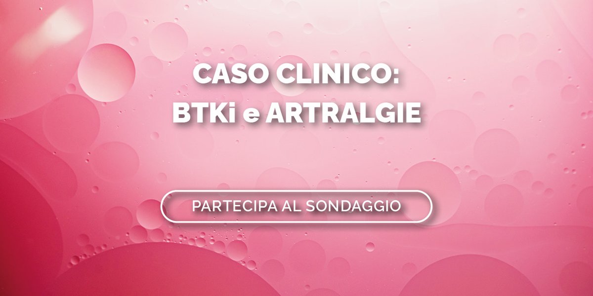 CllMonitor's tweet photo. 📌 𝐂𝐀𝐒𝐎 𝐂𝐋𝐈𝐍𝐈𝐂𝐎: #𝐁𝐓𝐊𝐢 𝐞 #𝐀𝐑𝐓𝐑𝐀𝐋𝐆𝐈𝐄
Partecipa al sondaggio di questa settimana 👇 𝐛𝐚𝐬𝐭𝐚 𝐮𝐧 𝐜𝐥𝐢𝐜𝐤
👉 https://t.co/NffKWlaBe2

Bentornati su #CLLmonitor!
 
Vi presentiamo oggi il #CASOCLINICO di Luisa da affrontare insieme!

#leukemia #leucemia https://t.co/ZVk5Uie6a0
