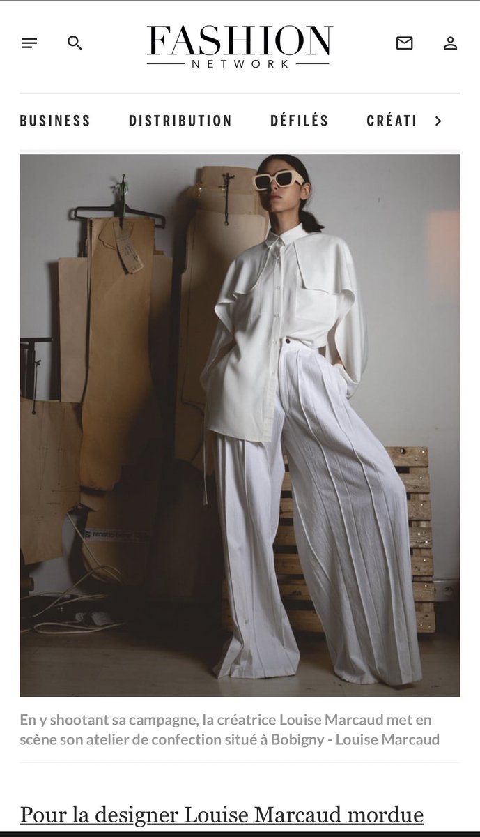 MarcaudLouise's tweet photo. Merci à @ERuffenach pour son article dans @FNW_FR. ♻️
#LouiseMarcaud #FashionNetwork https://t.co/XS3PYSJUFY