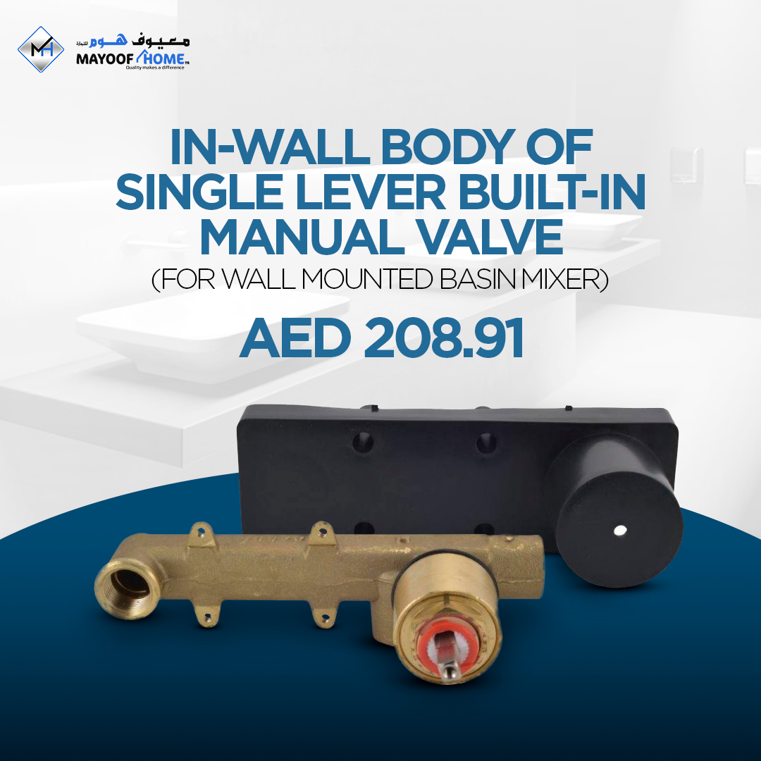 HomeMayoof's tweet photo. Mayoof Home brings you the perfect solution to streamline your bathroom - the sleek In-Wall Body Of Single Lever Built-In Manual Valve. 

#MayoofHome #ModernFurniture #Luxury #Furniture #OneStopShop #ModernDesigns #SanitaryWare #Customization #ClassFurniture #Tiles #Floorings https://t.co/HRMJJ4lMBD