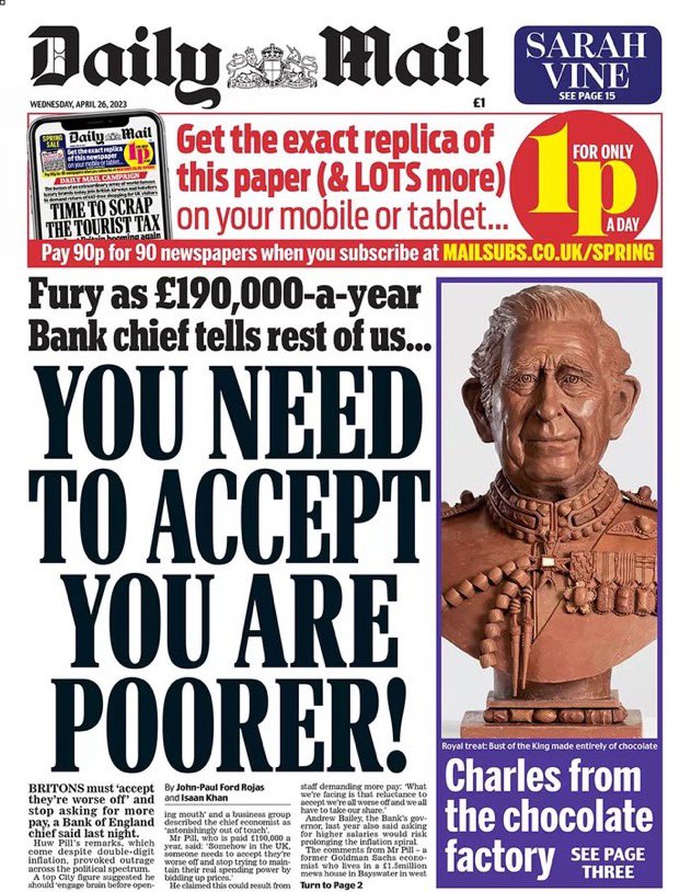 maxkeiser's tweet photo. Bank of England to Brits, “Have Fun Staying Poor” 

I can’t stop laughing. Entirely avoidable. https://t.co/u3NclD1ndp