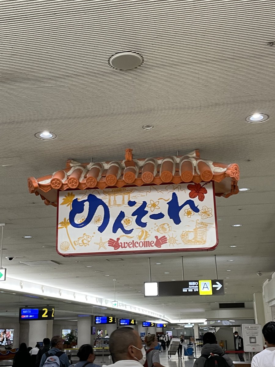 那覇空港到着。
成田は雨だったが、那覇は曇り、暑くない。
