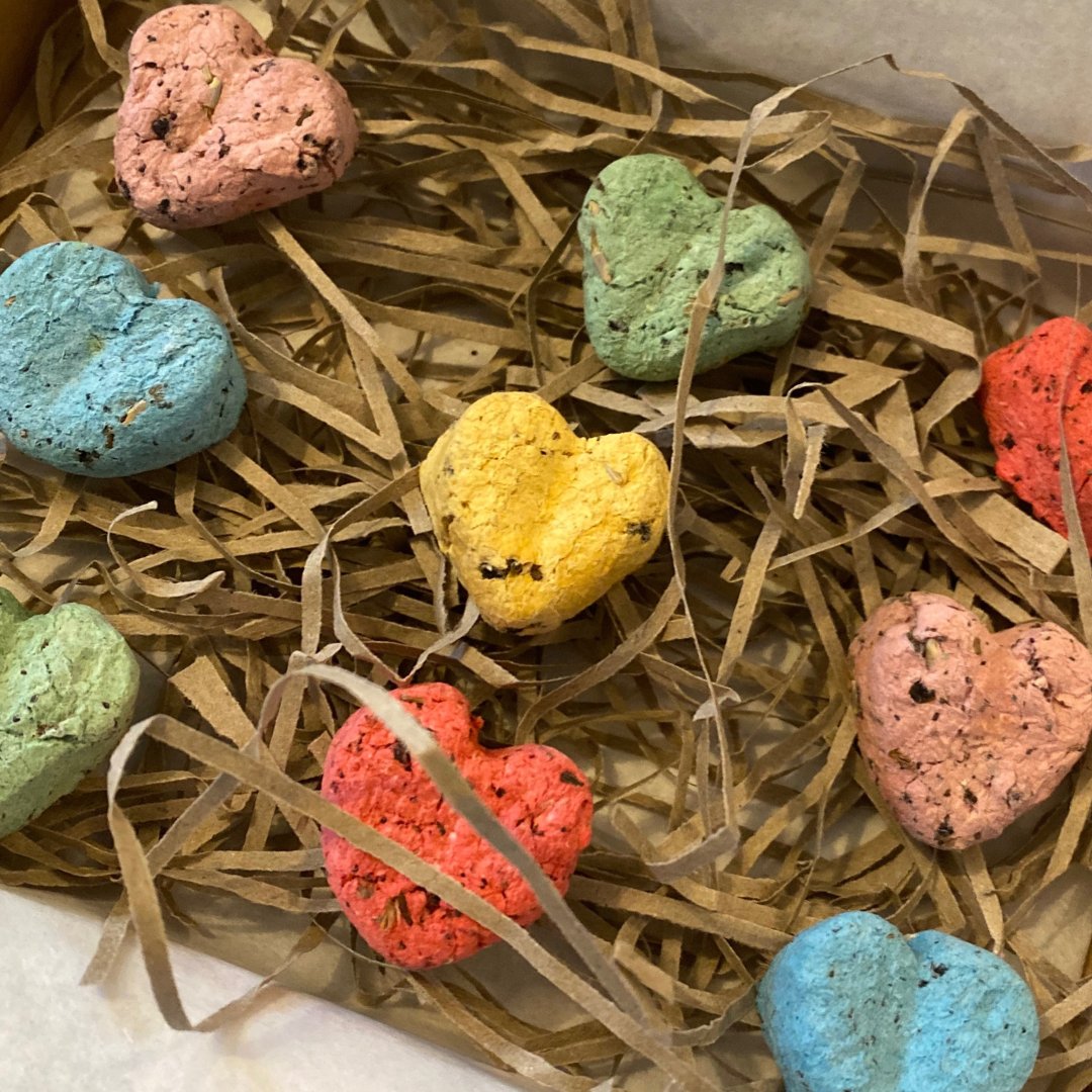 TModernGrandma's tweet photo. I've added these cute handmade recycled paper seed bombs to the shop.  

#sustainable
#seedbombs
#recycled
#wildflower
#saveourbees https://t.co/94QXo7BJKL