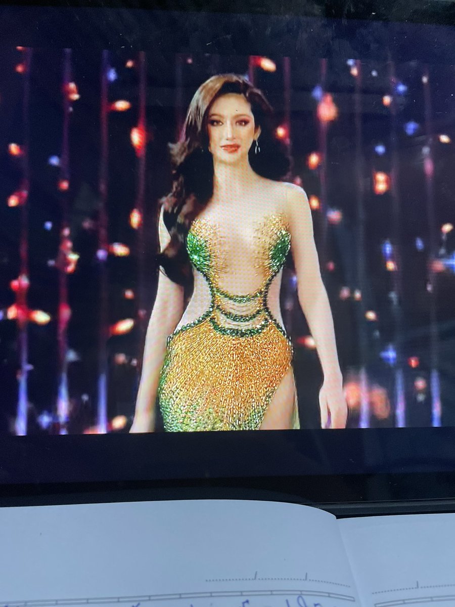 Faharyu's tweet photo. สน. สวยออร่ามากวันนี้  ฟ้าดอีกแล้ววันนี้!!!
 #MissGrandThailand2023 #สแน็กอัจฉรีย์  #สแน็กX𝗣𝗿𝗲𝗹𝗶𝗺𝗶𝗻𝗮𝗿𝘆 https://t.co/HYycH0iZCF