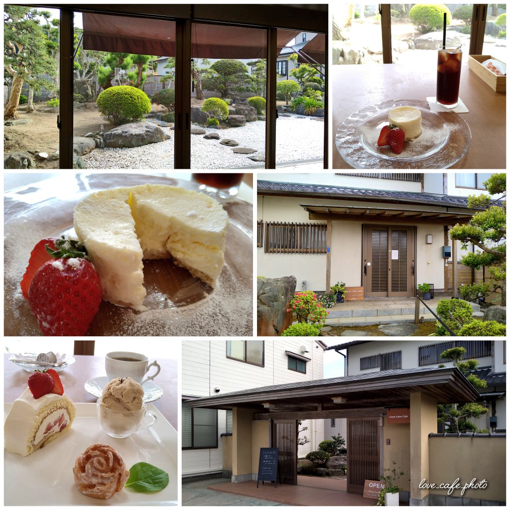 love_cafe_'s tweet photo. 大きな窓から美しい日本庭園を眺めつつ頂く手作りのスイーツで贅沢な時間を過ごせます。四季折々の風景を楽しむ事ができるので季節が変わる毎に足を運びたくなる、そんな素敵なカフェです。次は蕎麦粉のガレットを食べに、いつの風景を見に行こうかな？
【Fresh Cake Cafe】@茨城県日立市水木町 #cafe https://t.co/mQiBpoApdp