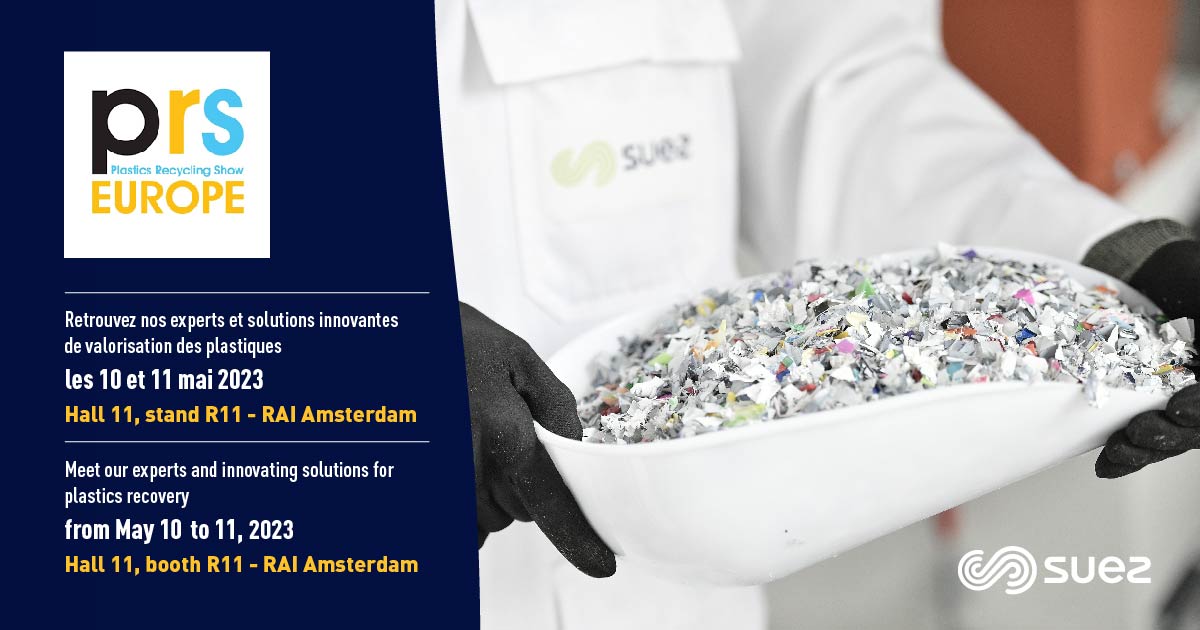 AlainMano64's tweet photo. Je serai présent au @PRS_Europe à #Amsterdam, Hall 11 stand R11, les 10 et 11 mai avec tous mes collègues de @suez A découvrir sur place : les différentes MPR que nous produisons #RPET #PEBD #RPVC issues de nos process de #recyclage #plastique #plastiquerecyclé #recycling https://t.co/aD6jjOXD7o