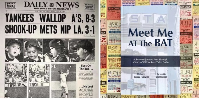 GeorgeFalkowski's tweet photo. OTD 1970: I saw my first big league game. Thanks to dad for taking me to the Bronx. Thanks to mom for saving the paper. “It may have been the best day of my 9 1/2 years on the planet.” 🌞 #Yankees #MeetMeAtTheBat https://t.co/duzbVsYGGu
