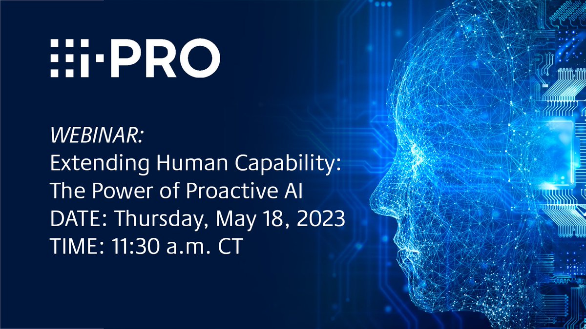 Join us on May 18 at 11:30 a.m. CT for an informative webinar on #videoanalytics, #AI #edge camera technology and partnerships that empower you to proactively guard against threats and ensure a safer future.

✅Register today: loom.ly/rT8nxHw

#ipro #surveillancesolutions
