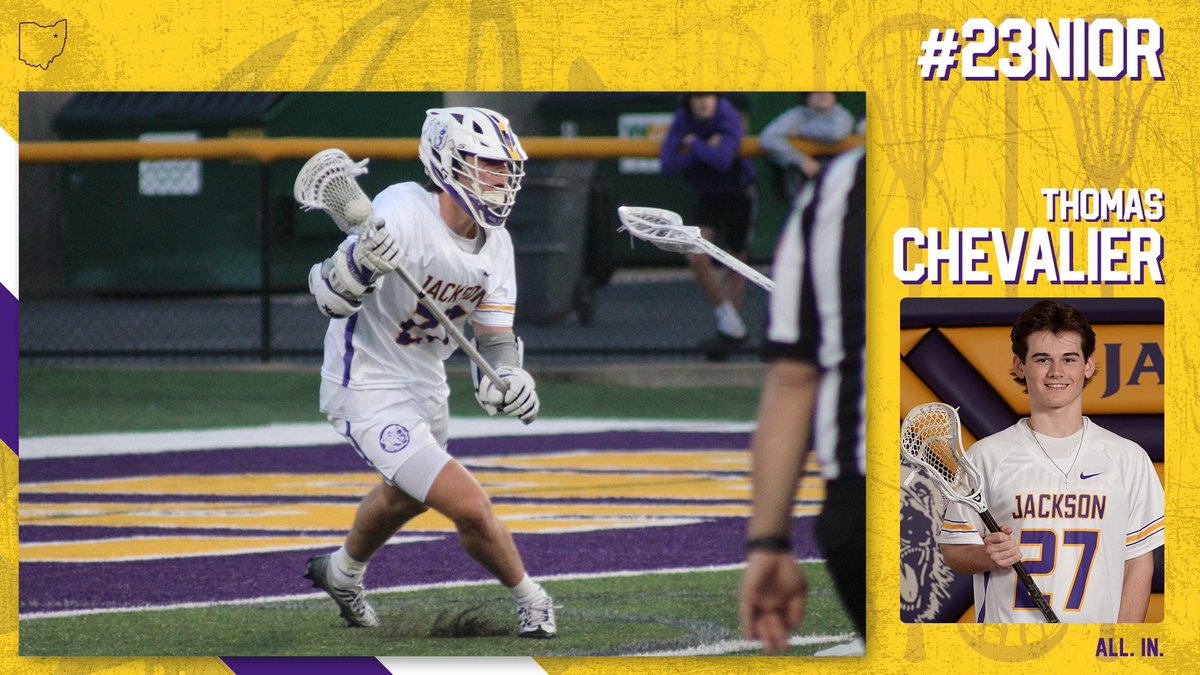 JacksonBearsLax's tweet photo. SENIOR SPOTLIGHT:
Thomas Chevalier #27

Thomas plans on continuing his education and lacrosse career at Cleveland State University where he plans on majoring in Health Science. Thomas was a three year letterman on the golf team, works at Rocknes and is a member of Varsity J Club. https://t.co/I5AMb1KilJ