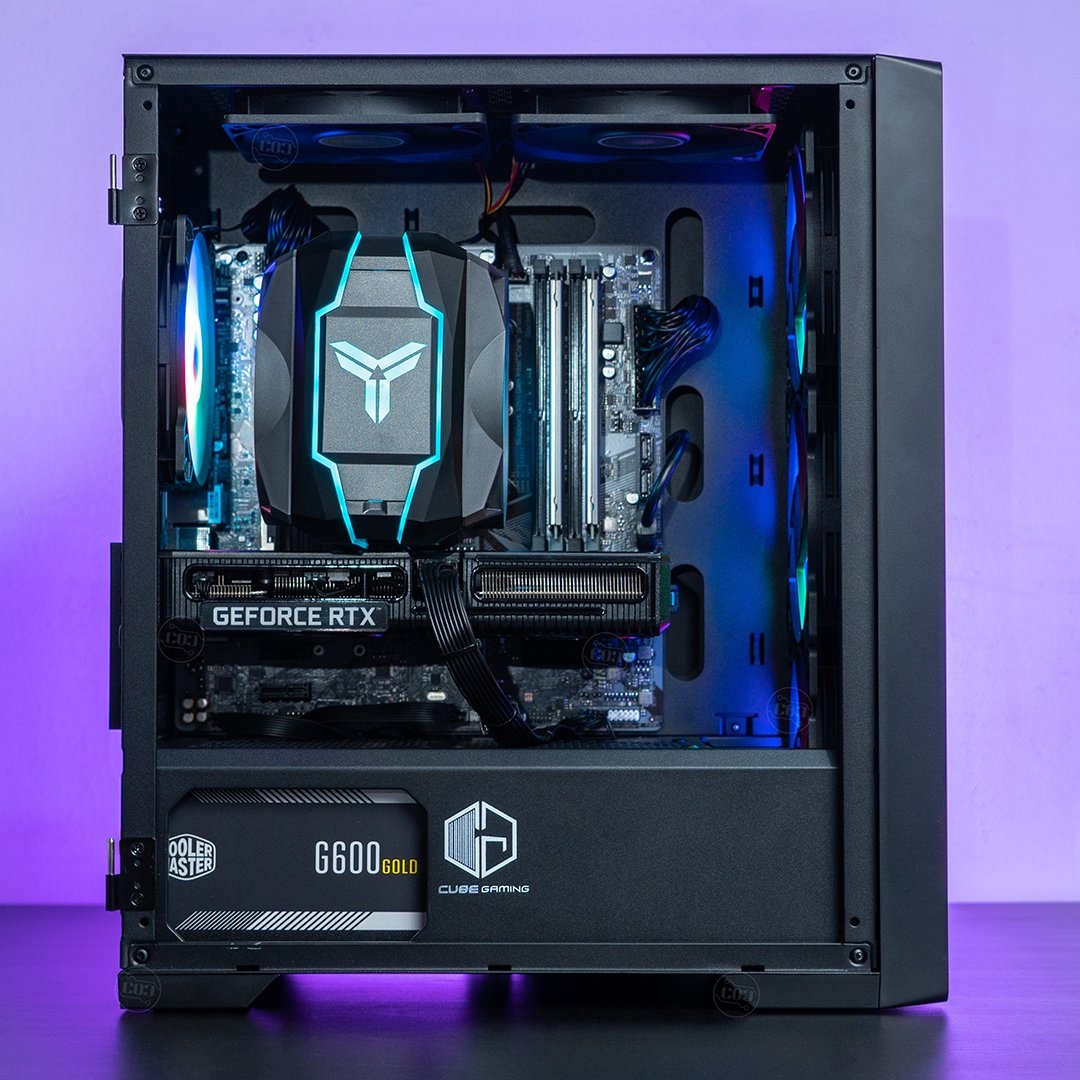 Palit_Japan's tweet photo. Core i5にGeForce RTX 3050 Dualの組み合わせ。渋いっ！ 
  @COCKomputer

#PalitGeforce #Palit #RTX3050 #Dual https://t.co/qLkCQEbNot