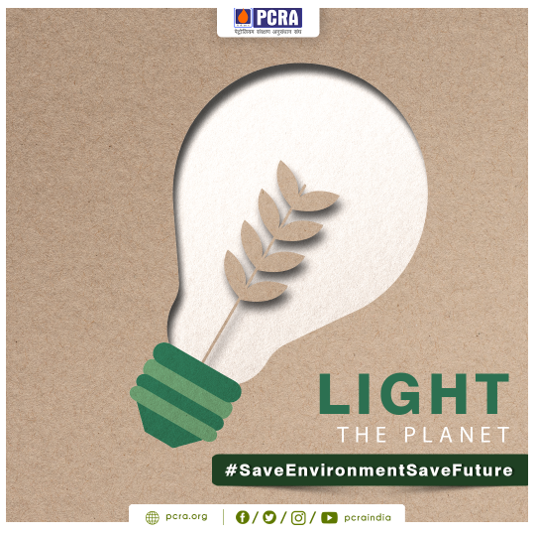 pcraindia's tweet photo. Make sure to use LED bulbs that take up less energy and work for a longer time so that lesser energy is produced and resources are saved.
#SaveEnvironmentSaveFuture
@pcraindia
@PetroleumMin
@HardeepSPuri
@Rameswar_Teli https://t.co/da2n8T1cmV