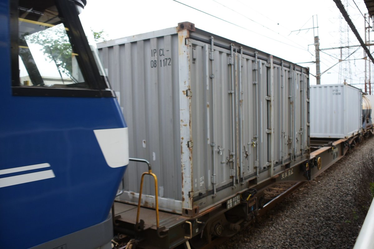 kuhane130's tweet photo. EF210-114+コキ 岡山15仕業(吹田桃代走)
撮影場所:川崎新町
撮影日:2023/4/25
列番:遅延高速貨物1068
画像のコンテナNO.IPCU170358
IPCU081172
UT22A-5025 #1068ㇾ #1068ㇾ記録 #UT22A https://t.co/2ooZiVFVpC