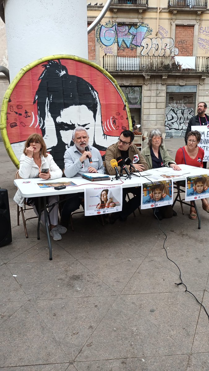 Avui a les 12:00 participem en la Roda de Premsa del dia internacional de conscienciació sobre el soroll, a la Plaça George Orwell de Barcelona: