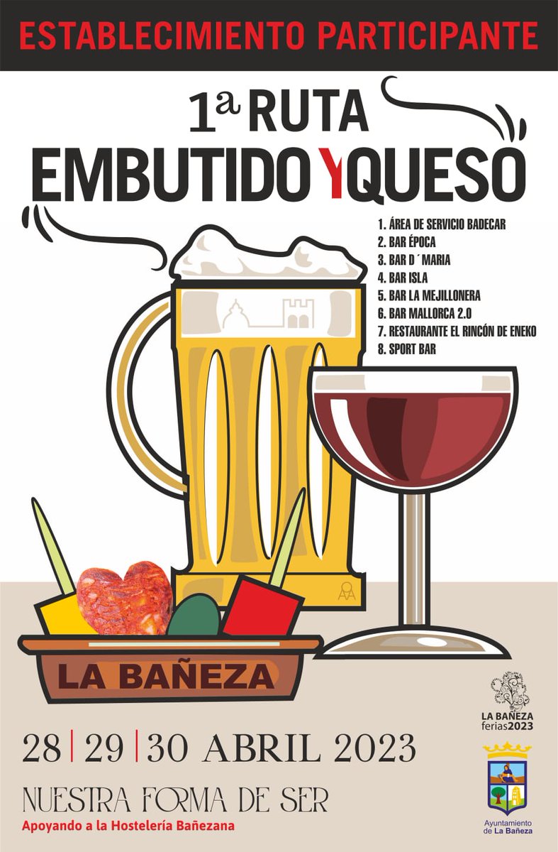 I RUTA DE LA TAPA DEL EMBUTIDO Y EL QUESO 2023
#ferias2023 #labaneza #feriadelembutidoyelqueso23
