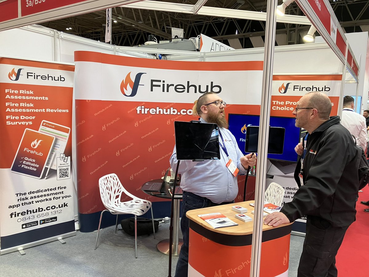 FireHub6's tweet photo. It is all go at The Fire Safety Event! Come and see us at 3a/B30 #fse2023 https://t.co/MCegMYaXdl
