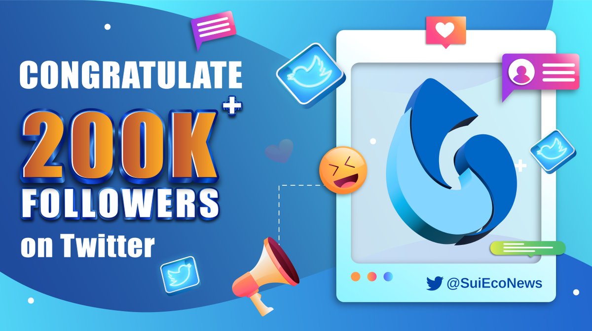 🎉 Thank you for helping us reach 200k+ followers on Twitter! 

🚀We're grateful for your support and commitment to our community. Stay tuned for more insightful content from Sui News🎆
