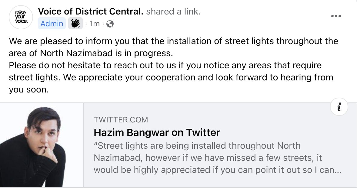 faizankhan95's tweet photo. @HazimBangwar People appreciating your work and spreading it ahead! keep up the good work! https://t.co/Pd7gs6s6cW