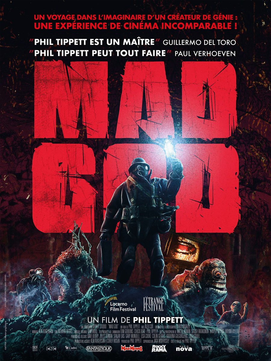 Rockyramaclub's tweet photo. Mad God sort aujourd'hui au cinéma ! 

Film d’animation unique qui suit les déambulations d’un personnage mutique dans un monde post-apocalyptique, Phil Tippett revient pour nous sur le long parcours qui a mené son œuvre folle sur nos écrans.
👉 https://t.co/v5zMZmRM0b https://t.co/okxntgqys5