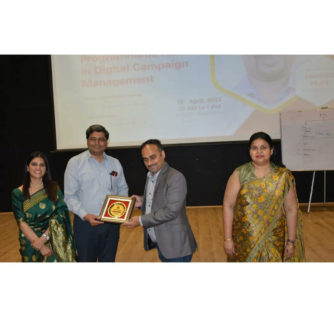 glbajajimr's tweet photo. GLBIMR and Research's Centre of Digital Marketing organized an educational workshop on Emerging Trends of Programmatic Advertising in Digital Campaign Management.
#GLBIMR #GLBajaj #pgdminstitute #pgdmprogram #drsapnarakesh #Bschool #educationalworkshop #digitalmarketing https://t.co/G4SbzKRCwL
