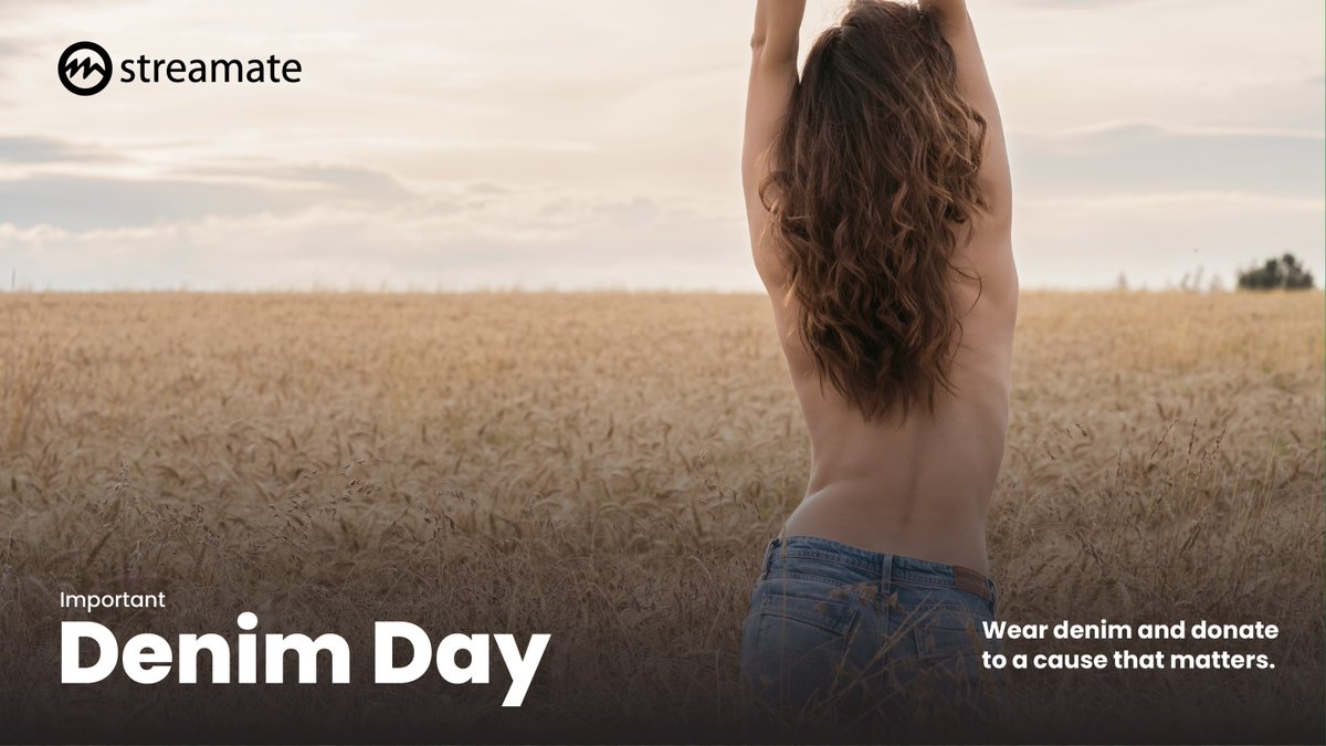StreamateUK's tweet photo. ππ€ It's Denim Day! Whether you want to show off your tight jeans or channel your inner cowgirl, let's unite to support survivors of sexual violence. Wear denim and donate to a cause that matters. #StreamateUK #DenimDay #support #weardenim #causematters https://t.co/IxHhH3Iip7